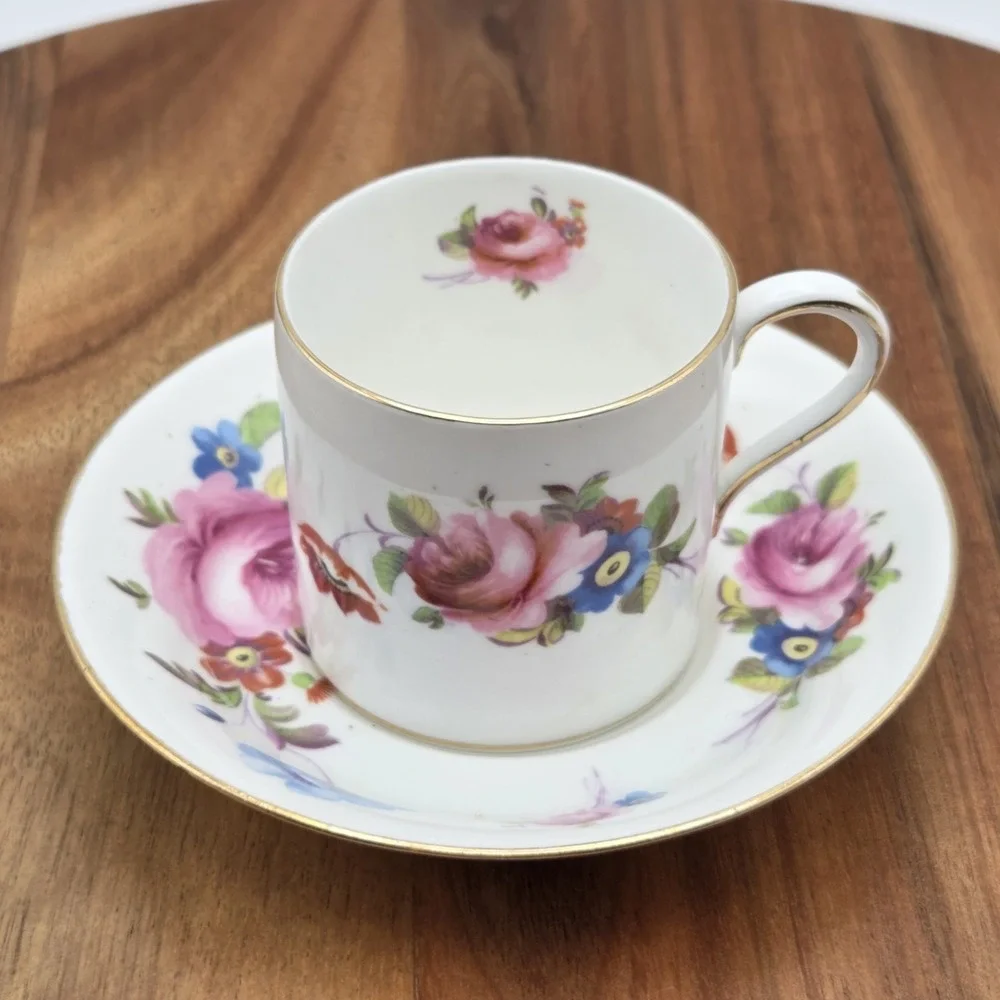 Paragon Bone China Demitasse Espresso/Coffee/Tea Pot And 2 Cups And‎ Saucers Set